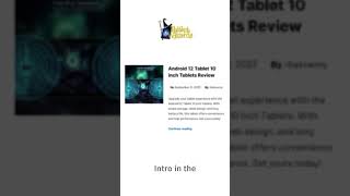 ?Android 12 Tablet 10 inch Tablets Review?