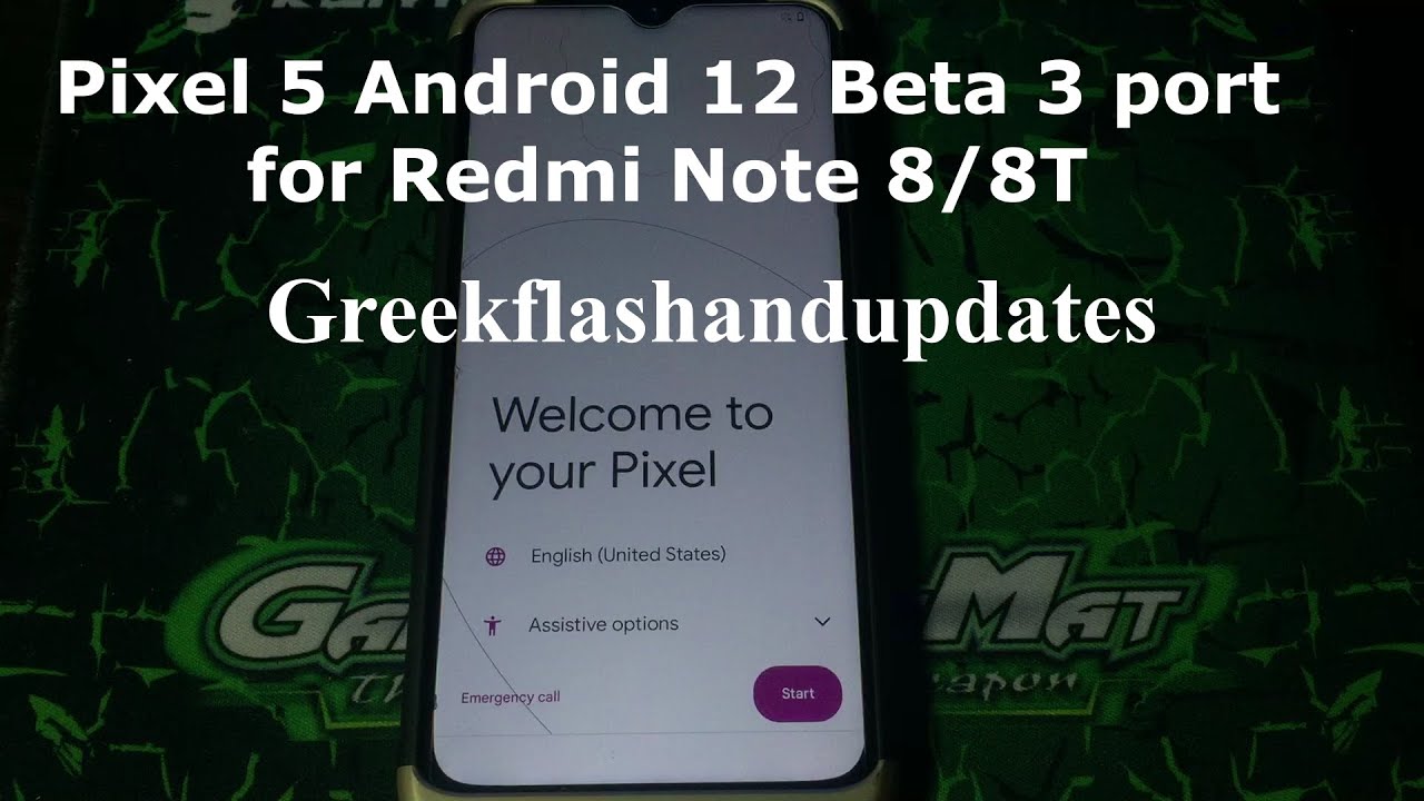 Pixel 5 Android 12 Beta 3 port for Redmi Note 8/8T - YouTube
