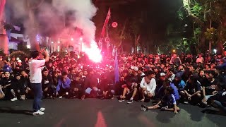 AKSI AREMANIA CURVASUD 10 CORTEO ULTAH AREMA 35 DI BALAI KOTA MALANG