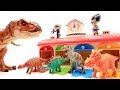 PJ Masks! Jurassic World2 Dinosaur Battle T Rex Toys! Color Dinosaur Toys For Kids