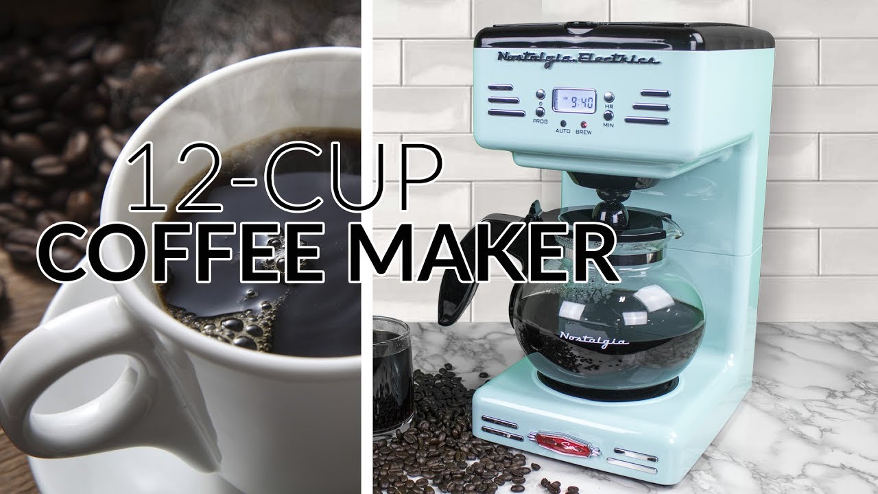 Nostalgia Rcof12aq 12-Cup Retro Coffee Maker
