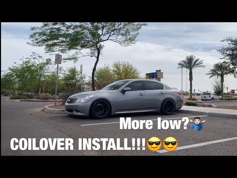 How to Install Coilovers on a 2007 G35s sedan!