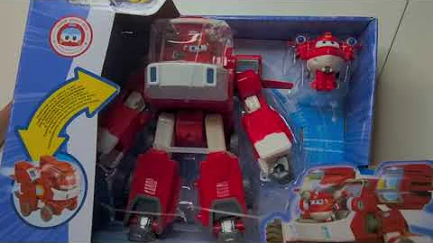 Super Wings Toys Jett's Super Mecha Transforming