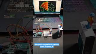 Radar project using Arduino uno, ultrasonic sensor, servo motor, PC