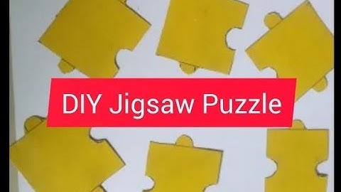 How to make Jigsaw puzzle  | Jigsaw puzzle | DIY Jigsaw puzzle | how to make puzzle | DIY puzzle