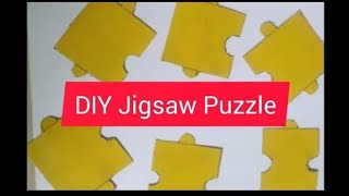 How to make Jigsaw puzzle  | Jigsaw puzzle | DIY Jigsaw puzzle | how to make puzzle | DIY puzzle