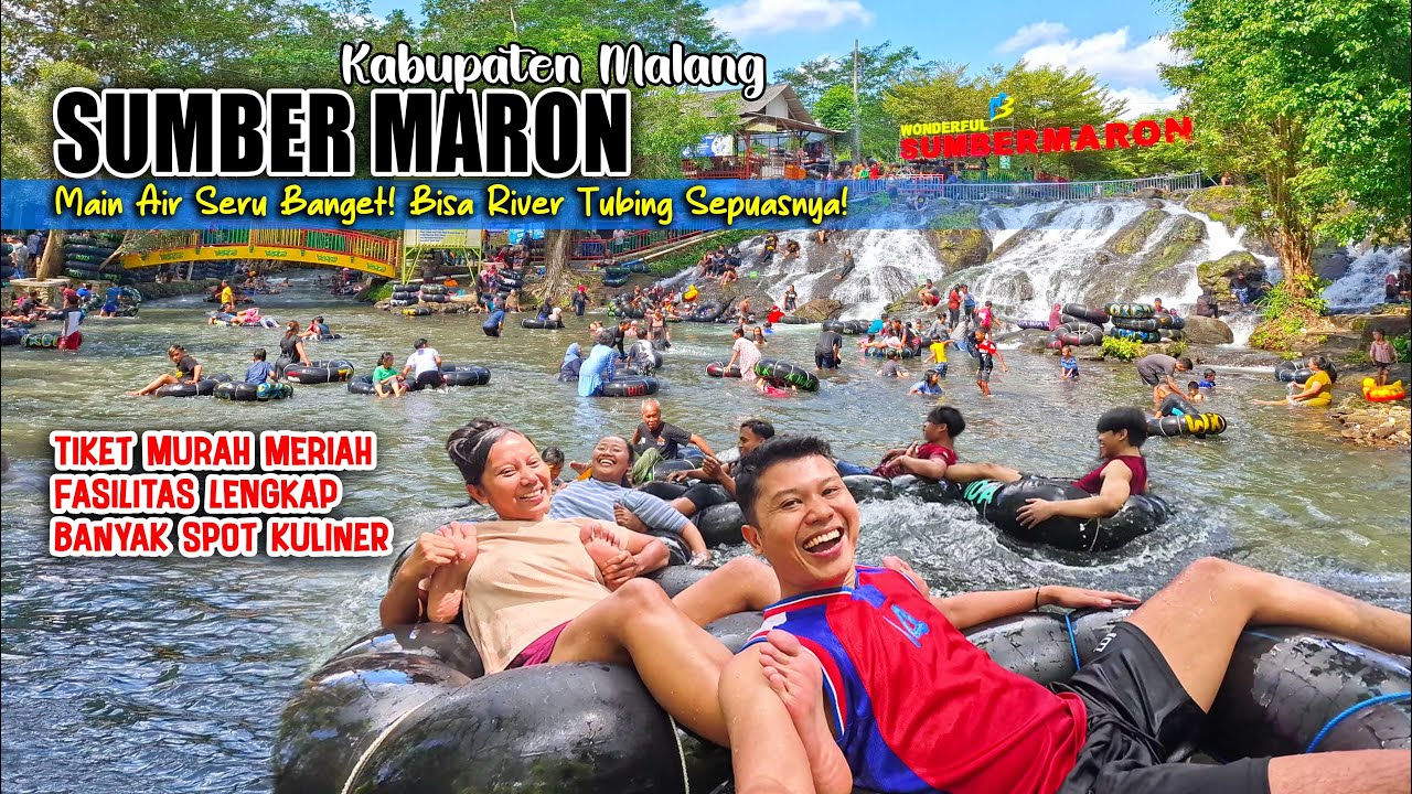 SUMBER MARON MALANG || PEMANDIAN ALAMI TERPOPULER DENGAN RIVER TUBING CUMA 10K!