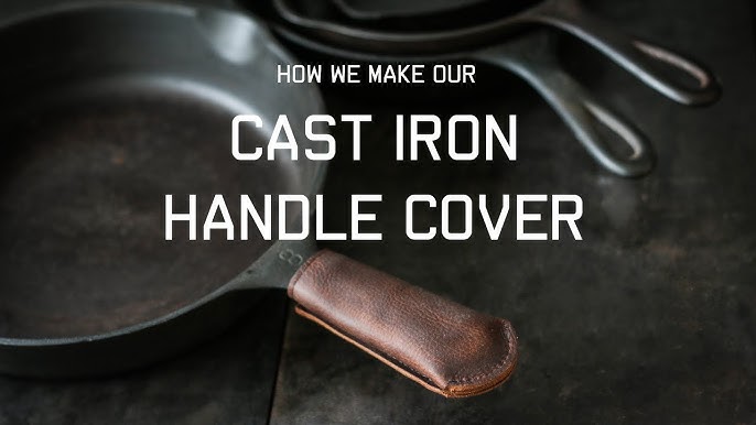 Leather Cast Iron Skillet Handle Cover — Stitch & Rivet