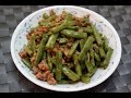 Hong Kong Recipe : Stir-fried String Bean with Minced Meat