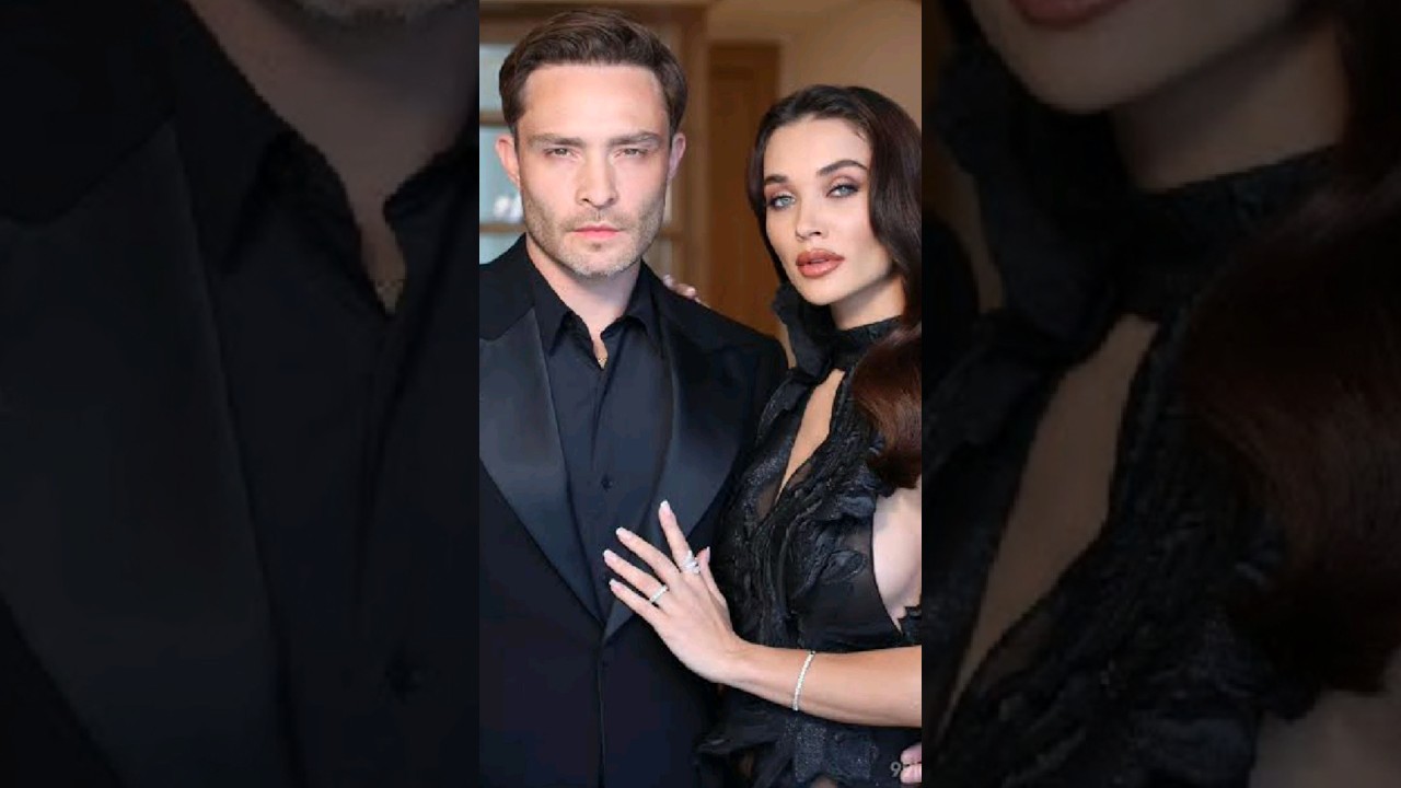 Ed Westwick with girlfriend Amy Jackson 💕😍 
