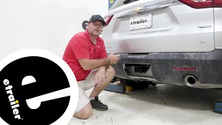 etrailer | Curt Trailer Hitch Installation  2018 Chevrolet Traverse