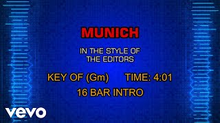 Editors - Munich (Karaoke)