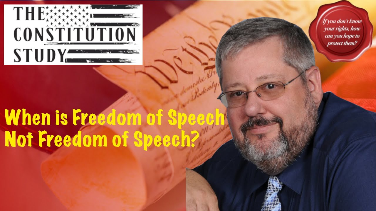 When is Freedom of Speech Not Freedom of Speech?