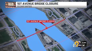 First Avenue Bridge closure begins Thursday in Cedar Rapids
