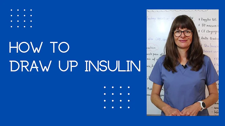 How to draw up Insulin