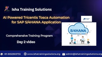 Tosca for SAP  Day2 video on 11th December 2025. Pls call or WhatsApp us on +91-9052903733 to enroll