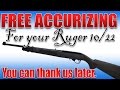 FREE ACCURACY!!! DIY Tune your Ruger 10/22 Takedown Screw for BIG GAINS and SMALL GROUPS!