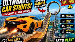 🚘 Extreme Car Stunt Challenge – Epic Jumps & Crazy Racing! screenshot 3