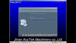 Jinan Acctek Plasma Metal Cutting Machine Fastcam Software Install Video Show