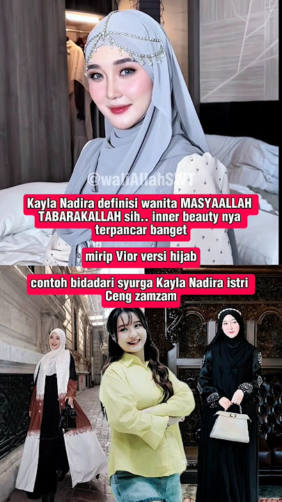 Kayla Nadira, a beautiful woman who looks like VIOR in a hijab #artistfamily #foryou #homepage #a...