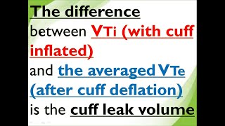 Cuff leak test
