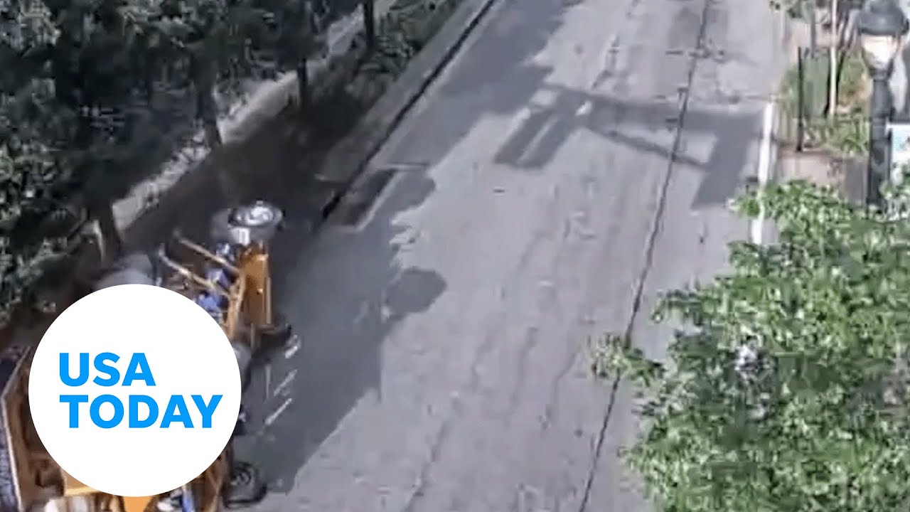 'Pedal pub' riders uninjured after driver crashes | USA TODAY