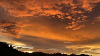 Captivating Sunset with Orange Sky