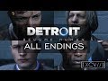 Detroit: Become Human ¦ &#39;The Interrogation&#39; ALL ENDINGS (PC,PS4) 60fps |【XCV//】