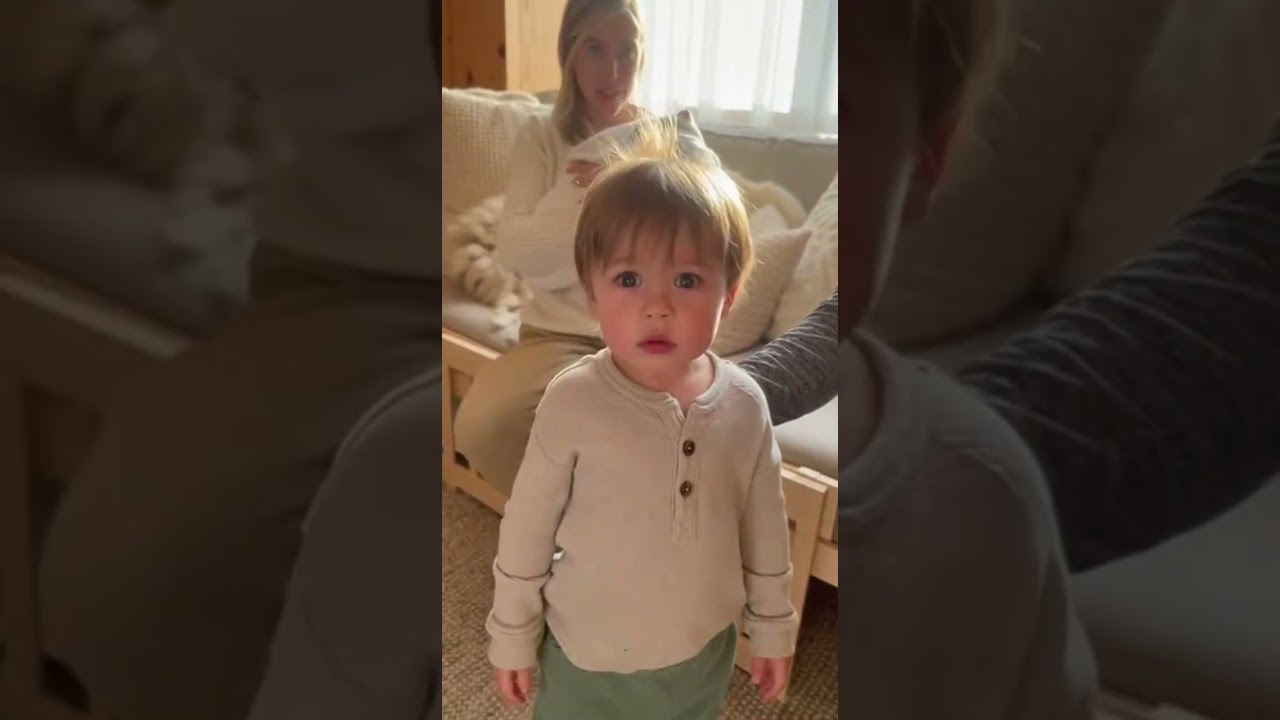 NOOO! That’s MY Mommy! 😭 | Toddler Meets New Baby 