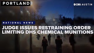 Judge issues restraining order limiting DHS chemical munitions outside Portland ICE site