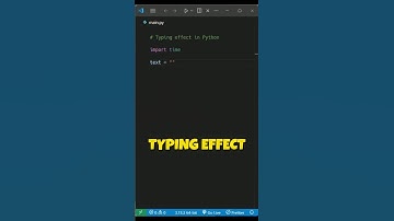 Typing Effect in Python⌨️💡 #coding #programming #python #viral #viralshort  #codingbat #pythoncoding