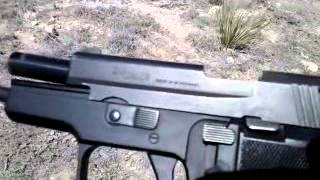 Shooting Sig Sauer P6 9mm