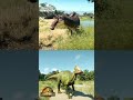 Edmontosaurus Comparison Jurassic World Evolution 2 VS Prehistoric Kingdom #jurassicpark #dinosaurs
