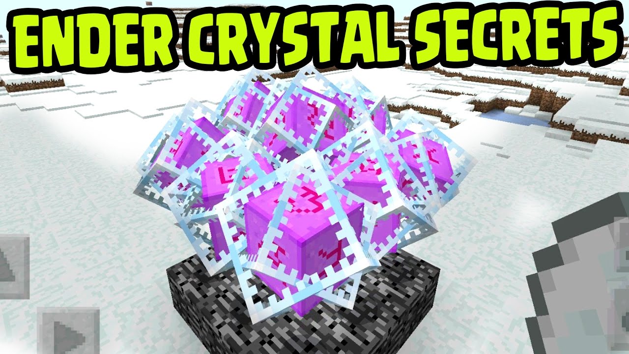 MCPE 1.0 UPDATE ENDER CRYSTAL SECRET TIPS!! Ender Crystals SECRETS