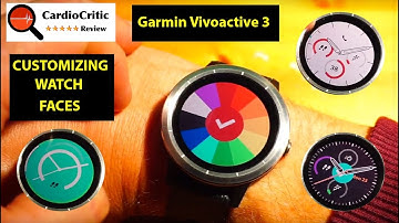 Garmin Vivoactive 3 Watch Faces - various watch faces reviewed by CardioCritic