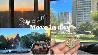 Vlog 003: University Dorm Move In Day 2023(Freshman year)//University of Wisconsin Milwaukee (UWM)°✩