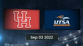 Details Houston Cougars vs  UTSA Roadrunners | September, 3rd 2022 Update