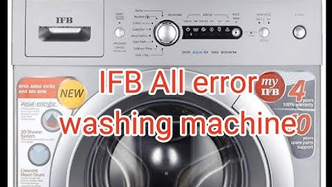 IFB washing machine All error with solution | Light blinking problem 6time 7time 8time