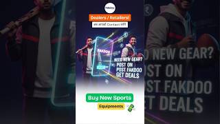 नया Sports Equipment चाहिए? Fakdoo App पर इस तरह करें Post! #fakdooapp #shortsfeed #sports