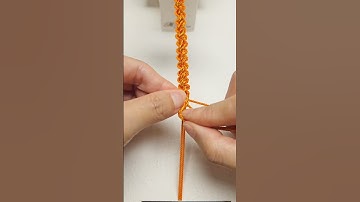 How to Tie the Knot | Easy Macrame & Bracelet Tutorial  #shortstutorial #diy #macrame #knotting
