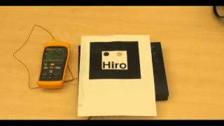 Paper based temperature sensor (using AR)