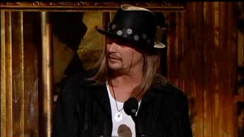 Kid Rock inducts Lynyrd Skynyrd Rock and Roll Hall of Fame inductions 2006