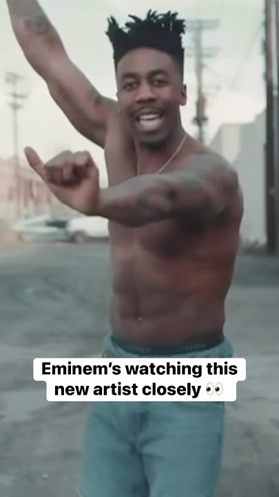 Eminem’s watching this new artist closely 👀 #eminem #slimshady #rap