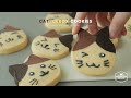 고양이 아이스박스 쿠키 만들기 : Cat Icebox Cookies Recipe | Cooking tree