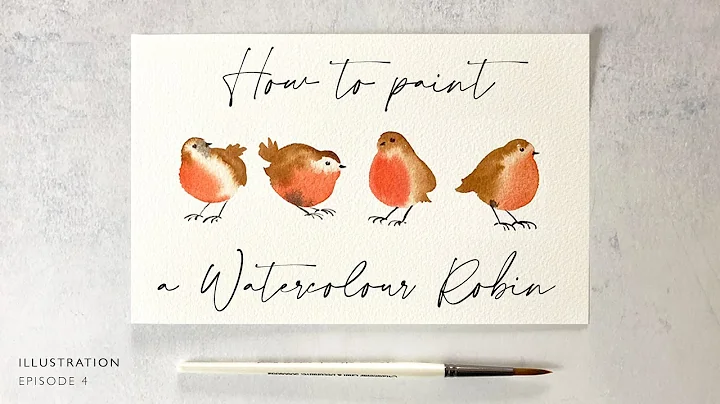 How to Paint a Watercolour Robin