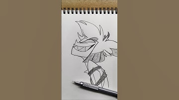 drawing Alastor 📻🎙️side profile #hazbinhotel #alastor #illustration #nostalgia #upsidedown #drawing