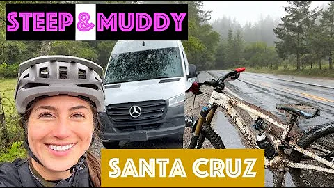 Riding Santa Cruz in a rain storm | California