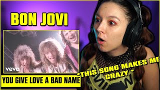 Bon Jovi - You Give Love A Bad Name | FIRST TIME REACTION | ( I am obsessed with this song )