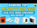 Ranking TOP Mejor TV BOX 2025 Cuál es el MEDIA STREAMING más RÁPIDO TOP Set Top Box 4k Media player