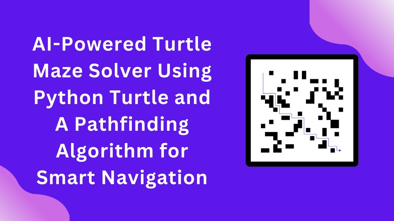 AI-Powered Turtle Maze Solver Using A* Algorithm in Python | Step-by-Step Guide 🧩🐢